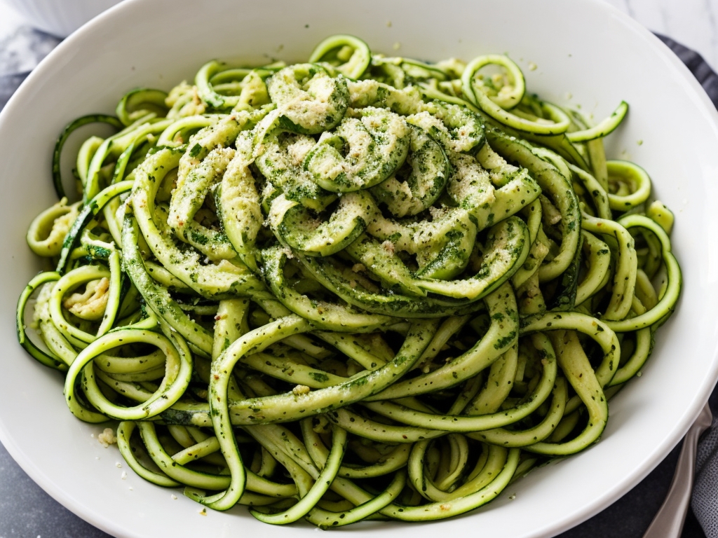 Zucchini Noodles with Pesto