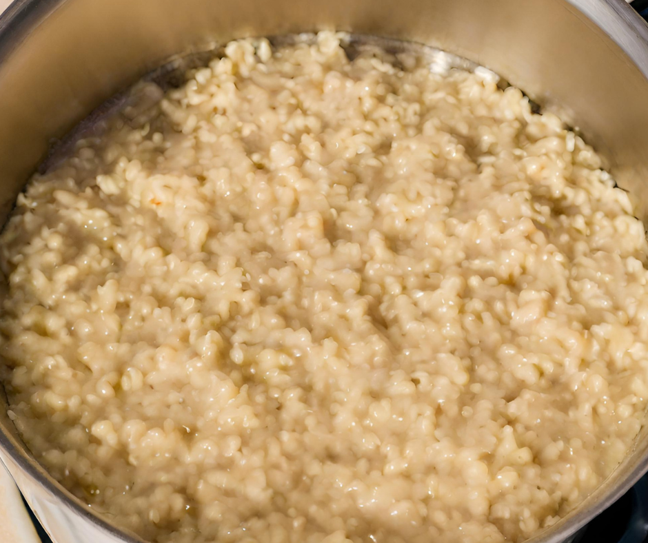 mushroom and spinach risotto
